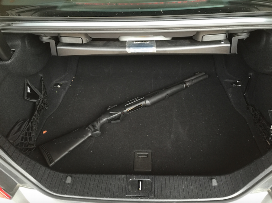 Benelli "trunk gun" (courtesy The Truth About Guns)