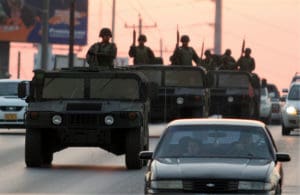 Reynosa, Tamaulipa Mexican Army patrol (courtesy thenation.com)