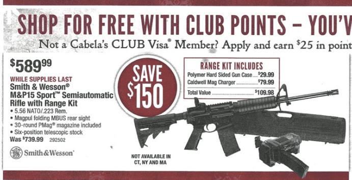 Ad for Smith & Wesson M&P15 Sport (courtesy week.com)