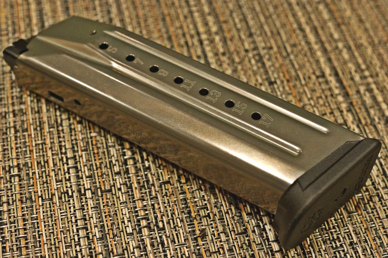 The Ruger American pistol ships with two, 17-round, Nickel-Teflon plated magazines (courtesy Jeremy S for The Truth About Guns)