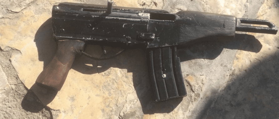 "The 'Carlo,' otherwise known as the Carl Gustav submachine gun." (text and photo courtesy timesofisrael.com)