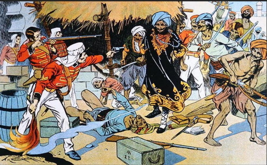 Destruction of the Magazine at Delhi During the Indian Mutiny 1857-58 