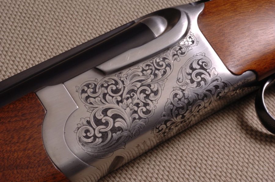 Otto Carter engraved shotgun (courtesy ottocarter.com)