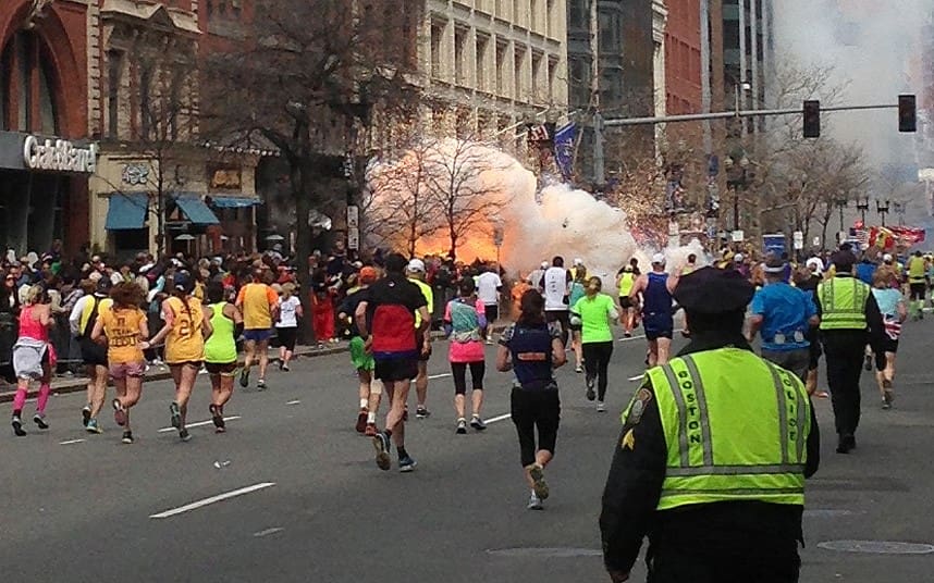 Boston Marathon bombing (courtesy telegraph.co.uk)