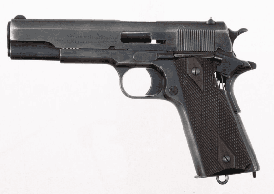 1918 Colt Model 1911 Cutaway (courtesy Buffalo Bill Center of the West, Cody, WY, USA; Gift of Olin Corporation, Winchester Arms Collection)