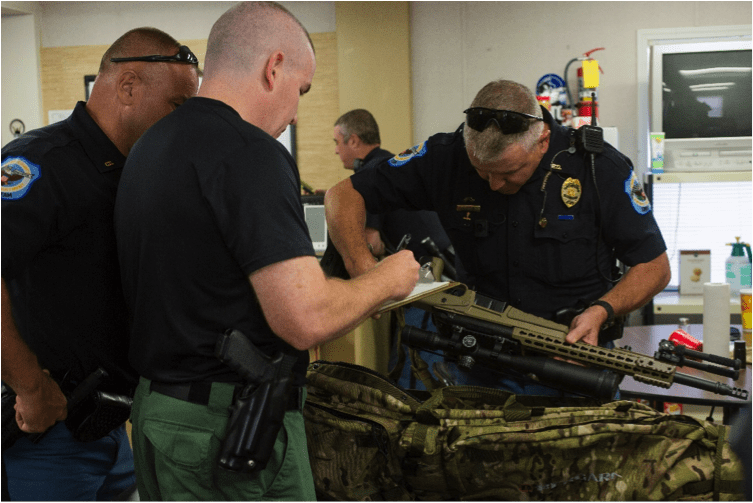 Cobb County Police Department inspecting their new Bergara Rifles