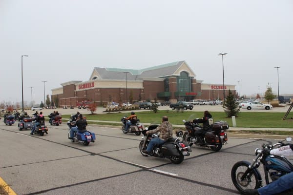 The Heroes got a honorary procession to SCHEELS last fall led by police and fire trucks, and dozens of Patriot Guard riders.