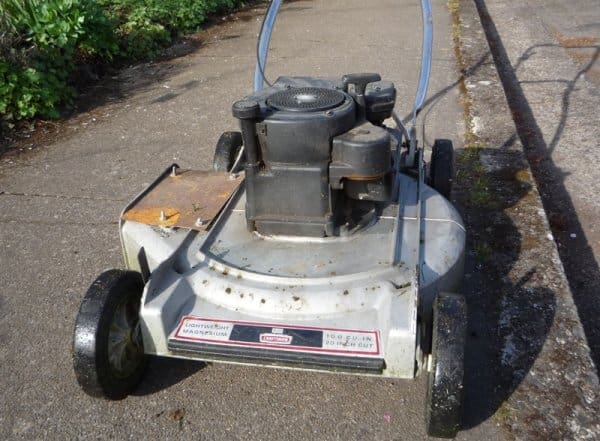 Mistakes: Shooting someone over a lawn mower like this one.