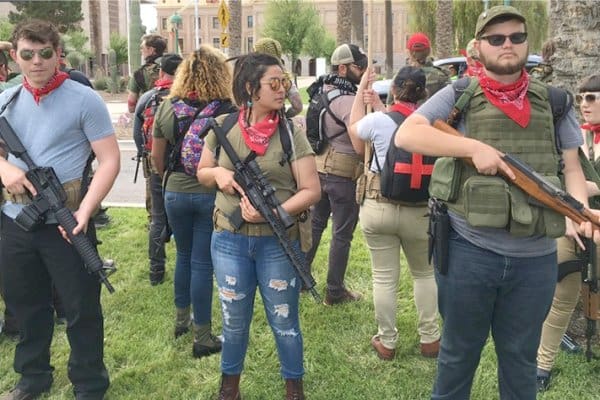 Bloodshed on the Horizon? Trump-hating leftists at Phoenix march