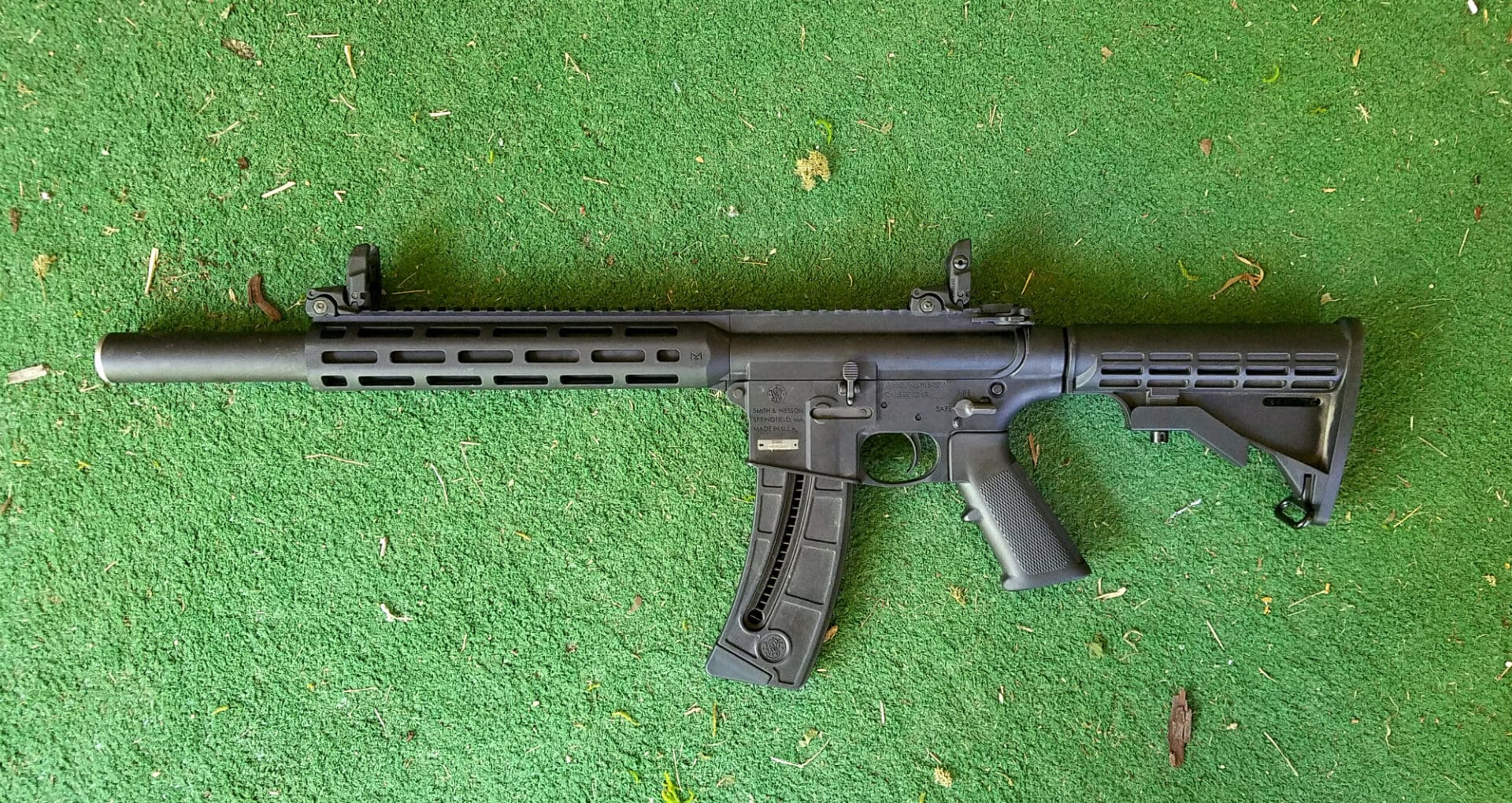 Smith & Wesson M&P 15-22 Sport. is a particularly quiet rifle when ...
