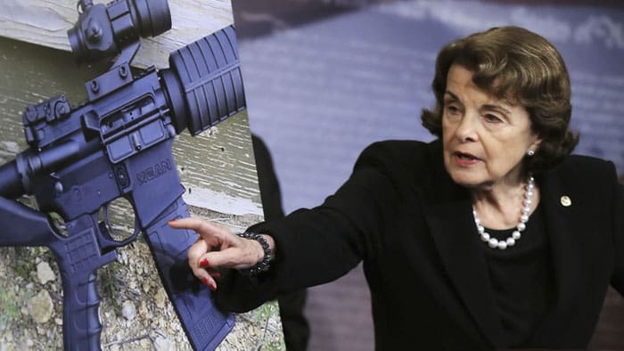 Diane Feinstein misappropriating a TTAG photo to push her ban on bump fire stocks