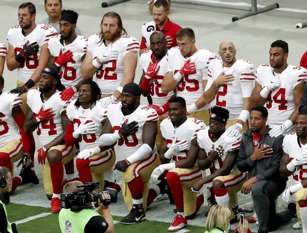Now NFL teams, like the 49ers, are wading into gun control. 
