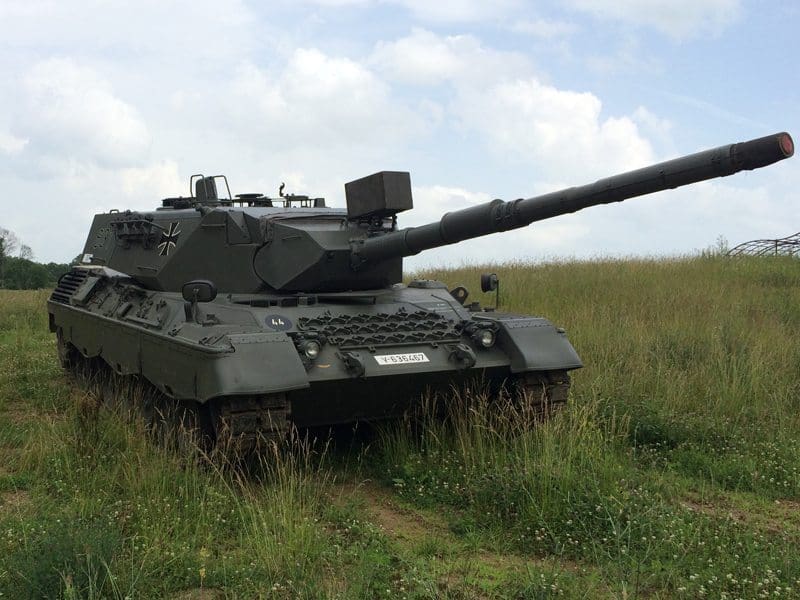 German Leopard tank at drivetanks.com