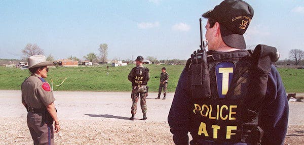 ATF agents in Waco, Texas (courtesy spin.com)