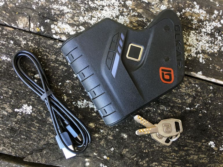Identilock with USB charger and keys (courtesy thetruthaboutguns.com)