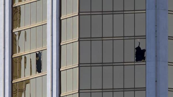 Las Vegas Mandalay Bay hotel after shooting (courtesy news.com.au)