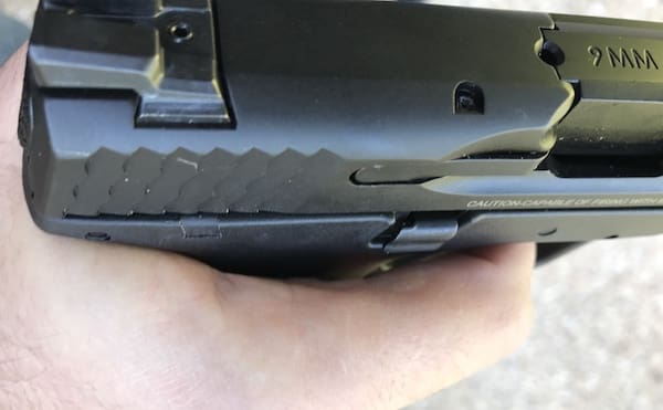 Mind the gap on the Smith & Wesson M&P M2.0 Compact (courtesy thetruthaboutguns.com)