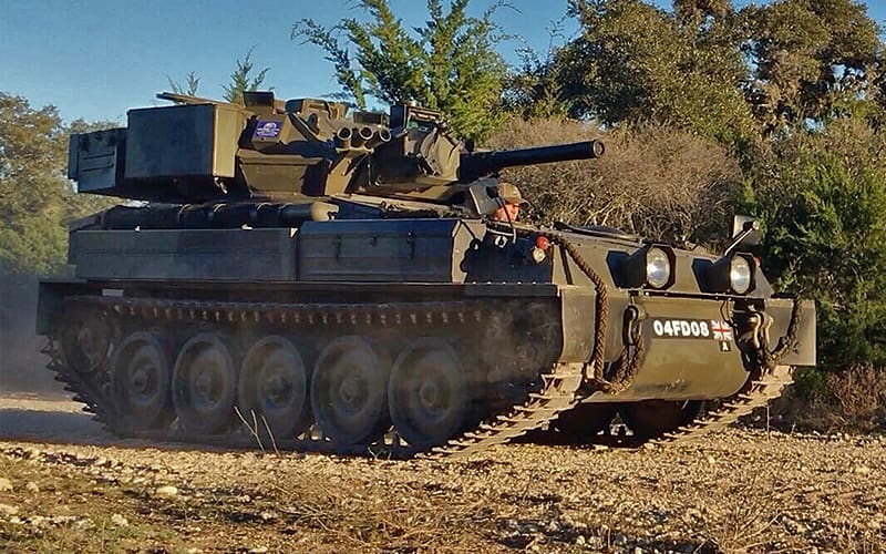 FV101 Scorpion tank at drivetanks.com
