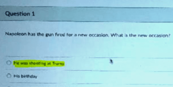 Wyoming school Apologizes For ‘Shooting At Trump’ Test Answer courtesy losangeles.cbslocal.com