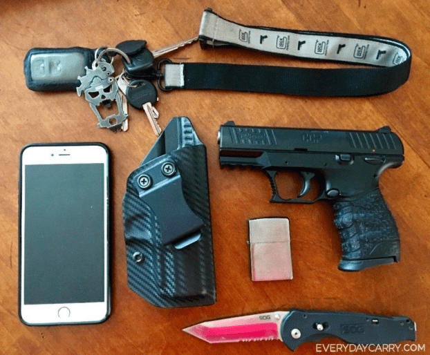 Eugene's everyday carry gear featuring a Walther CCP. 