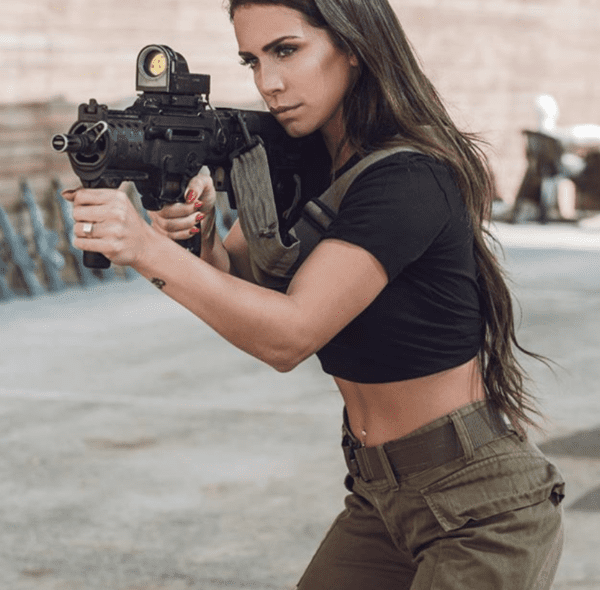 Israeli firearms model Orin Julie (courtesy instagram)