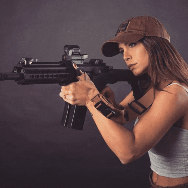 Israeli firearms model Orin Julie (courtesy instagram.com)