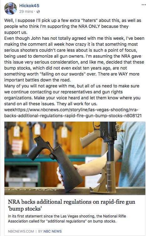 Kickok45 is OK with giving up bump fire stocks. 