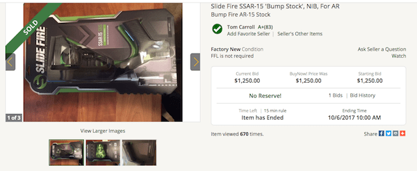 Slide Fire stock (courtesy gunbroker.com)