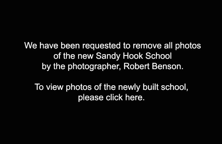 For some reason, photographer Robert Benson doesn't want us to use his photos of the new Sandy Hook School. 
