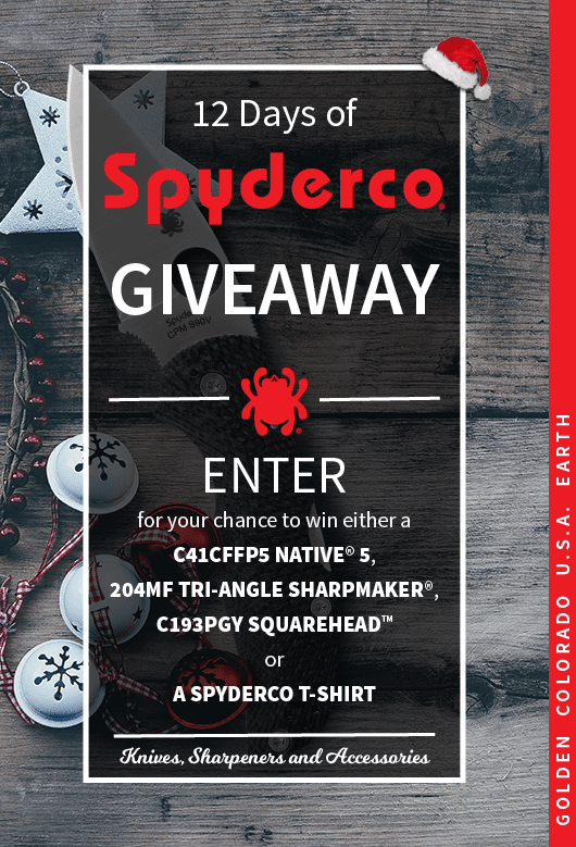 12 Days of Spyderco Giveaway