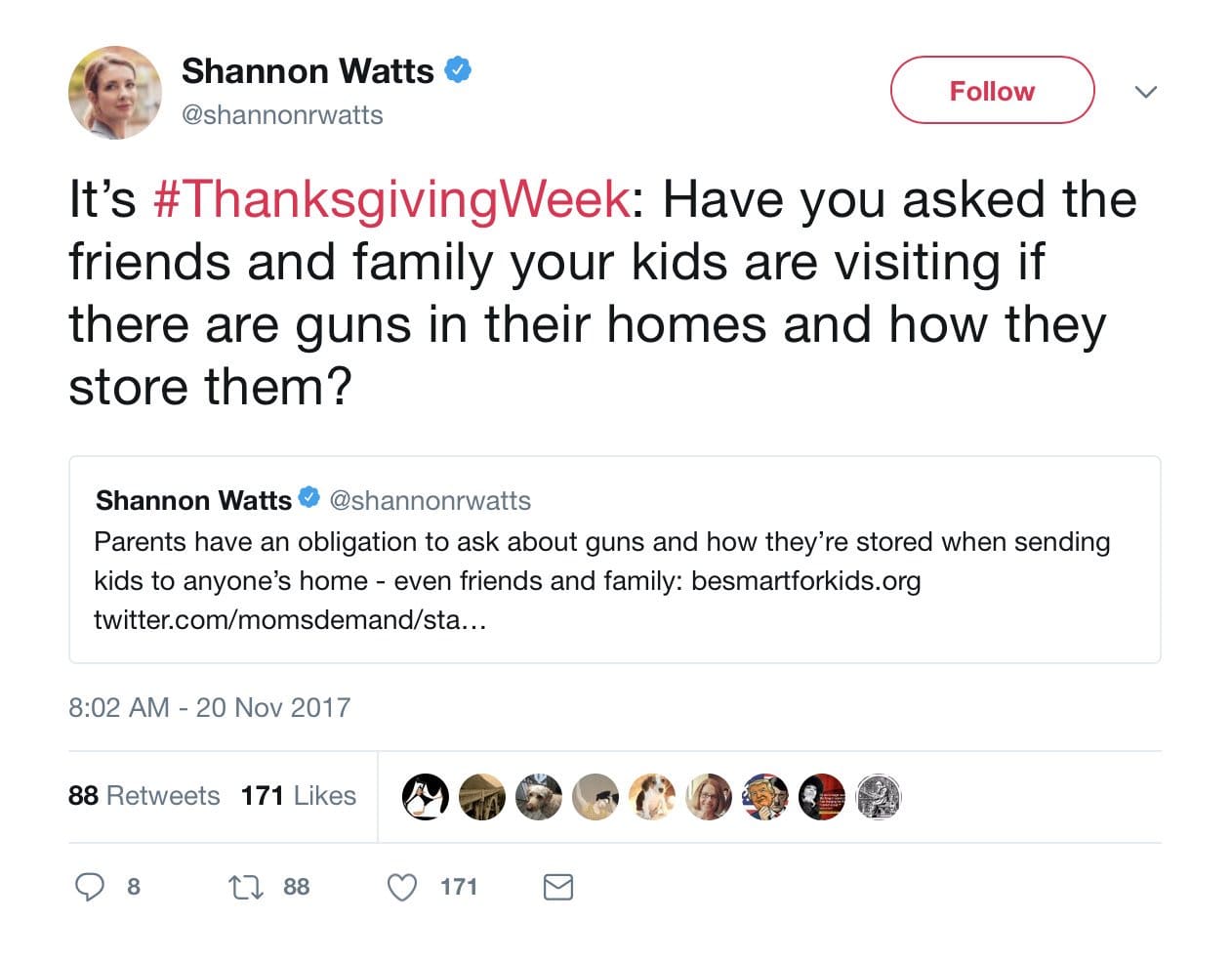 Shannon Watts loves Thanksgiving