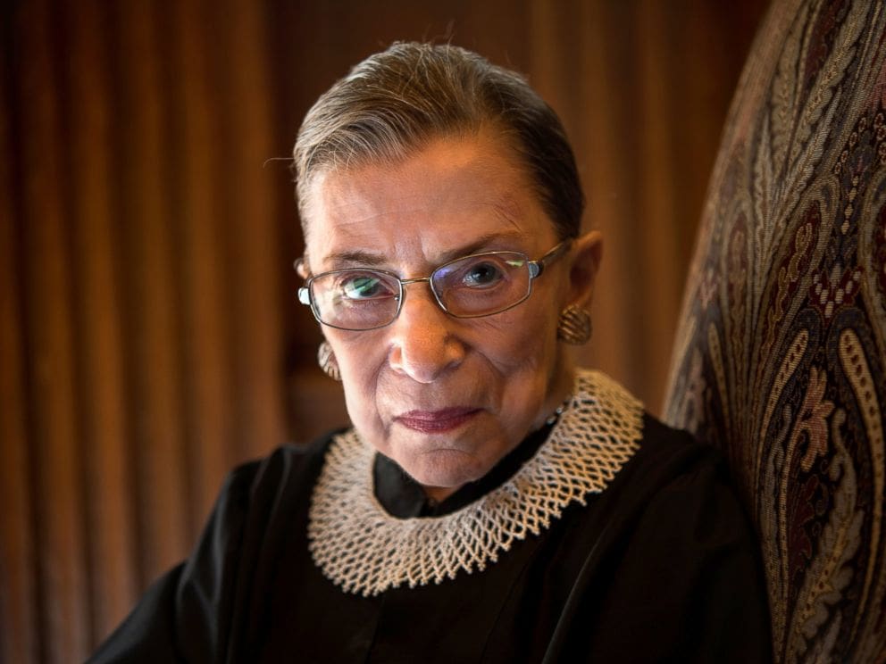 How much longer with Ruth Bader Ginsburg hang on? (courtesy ABC News)