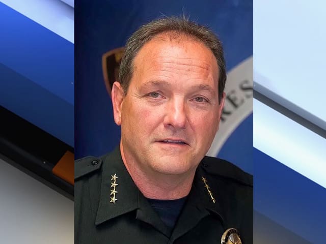 Chief of Police Bryan Jarrell left his gun in a bathroom stall...have you seen it? (courtesy abc15.com)