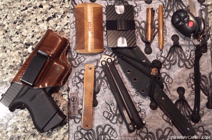 Chris's EDC gear featuring the GLOCK 43