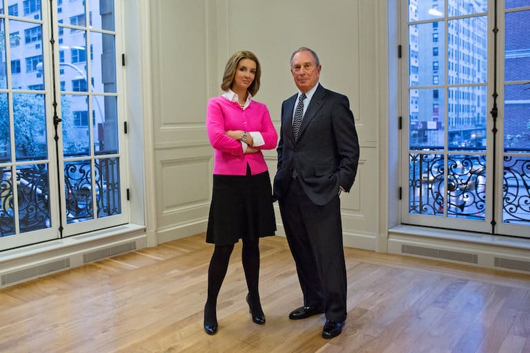 Shannon Watts with Michael Bloomberg (courtesy politicalarena.org)