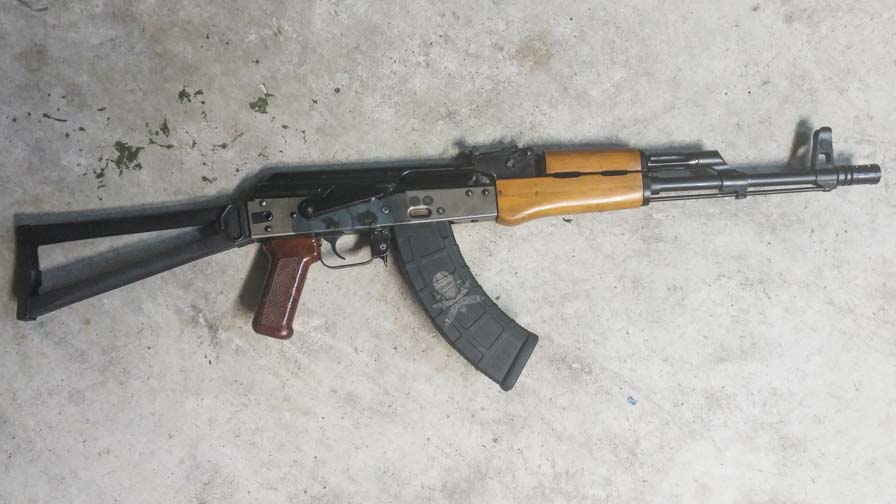 home made AK-47 with folding stock