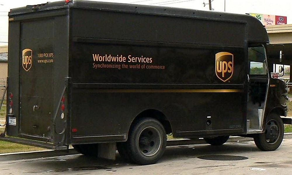 Looks like a big brown UPS truck lost some guns. 