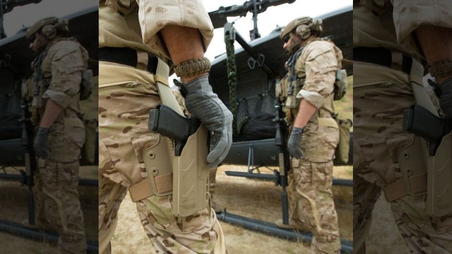The military will use the Safariland 7TS holster for its new XM17 and XM18 pistols.