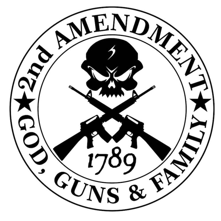 God, guns and family bumper sticker (courtesy allexpress.com)