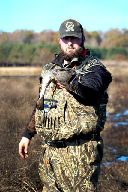 Ben Cole bags a Northern Pintail on his way to achieving the Waterfowl Grand Slam