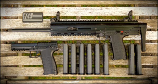 Kel-Tec CMR-30 carbine and PMR-30 pistol (courtesy thetruthaboutguns.com)
