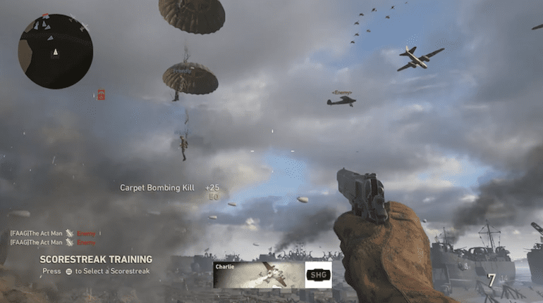 Screen shot Call of Duty W2 (courtesy youtube.com)