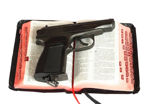 The debate over guns in church