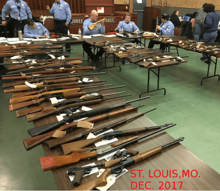 Buyback guns in St. Louis, MO (courtesy ammoland.com)