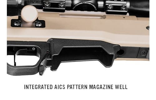 Integrated AICS Pattern Magazine Well (courtesy magpul.com)