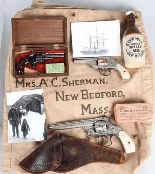 Whaling captain Will Sherman's pistols (courtesy ammoland.com)