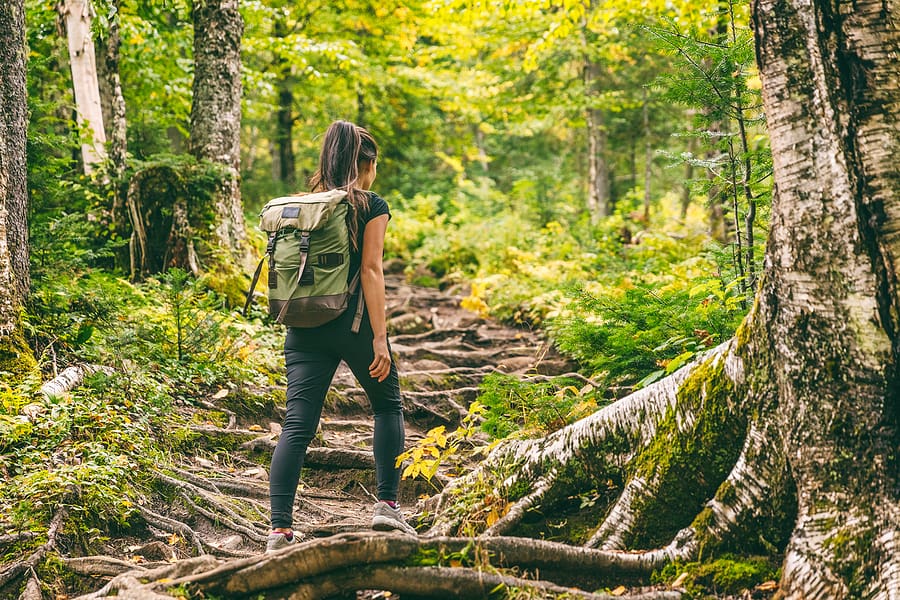 woman hiking hiker appalachian trail