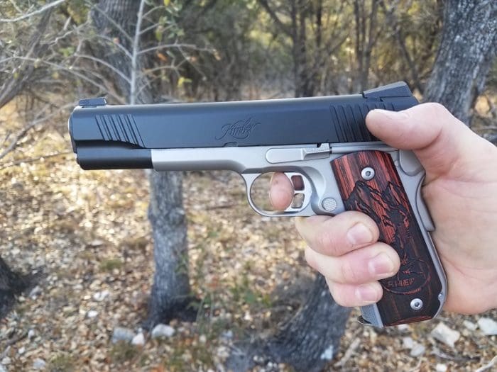 Kimber Camp Guard in hand (photo courtesy of JWT for thetruthaboutguns.com)