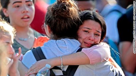 Parkland school shooting survivor (courtesy cnn.com)