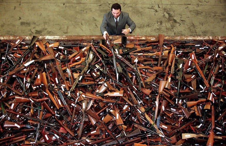 Australian gun confiscation (courtesy nytimes.com)